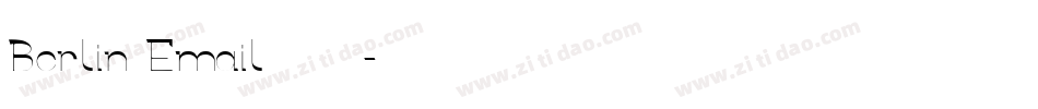 Berlin Email转换器字体转换